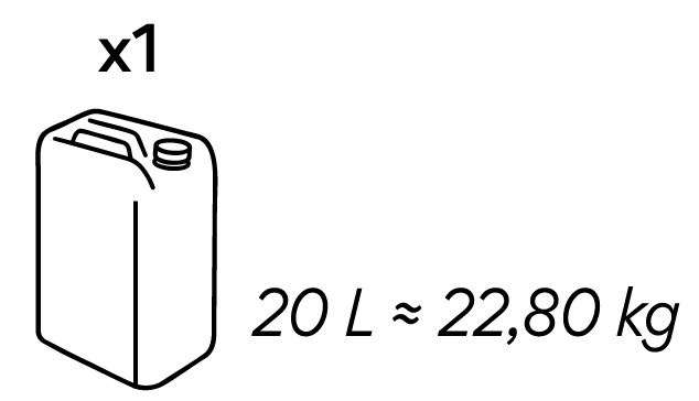 20l=22,80kg
