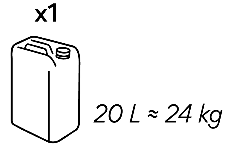20l=24kg