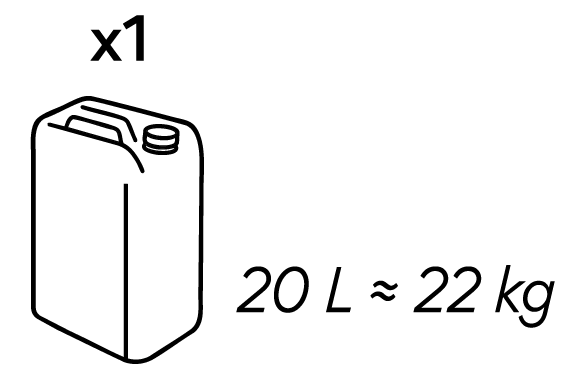 20l=20kg