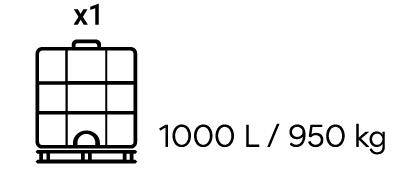 1000l=950kg
