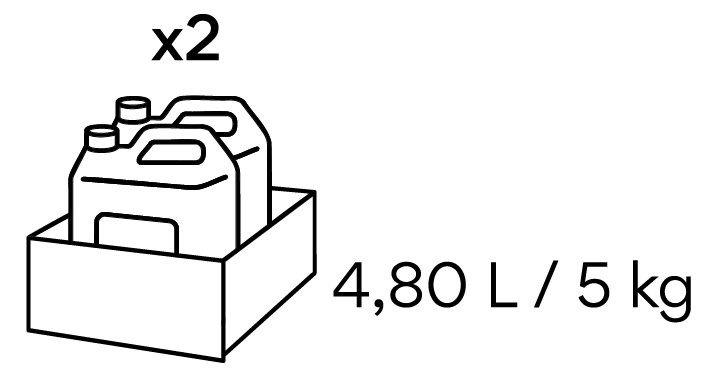 4,80 L / 5 KG