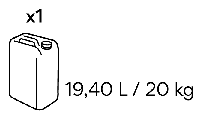 19,40 L / 20 KG