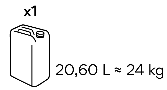 20,60 L / 24 KG