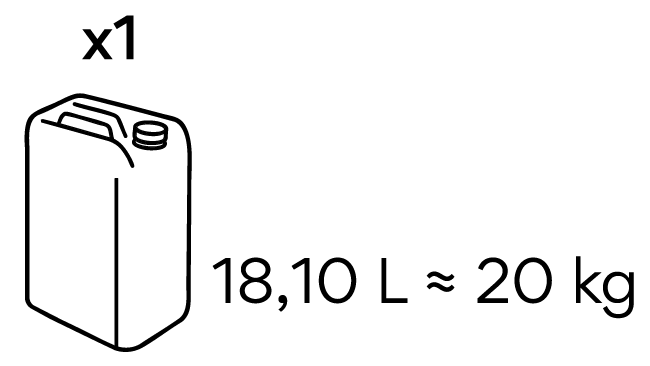 18,10 L / 20 KG