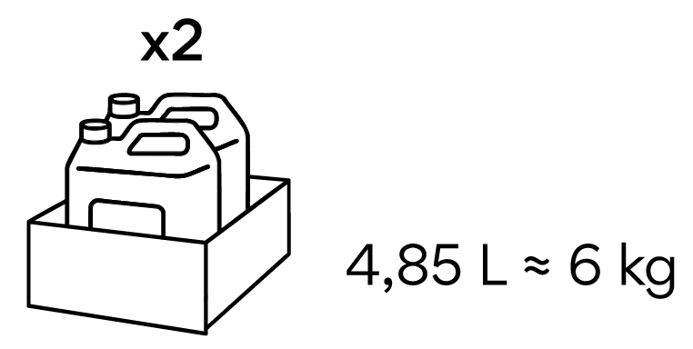 4,85 L / 6 KG