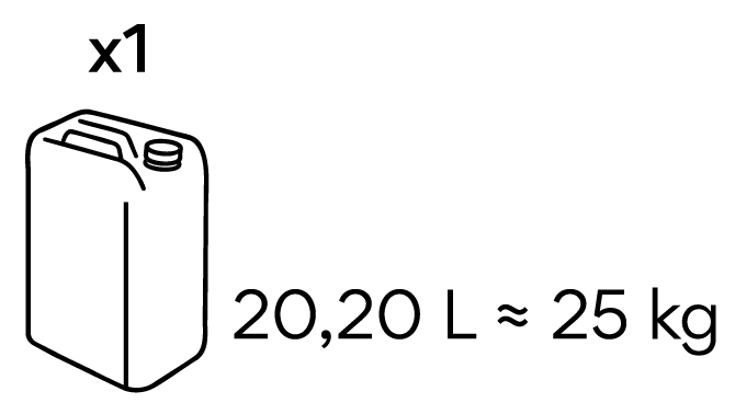 20,20 L / 25 KG