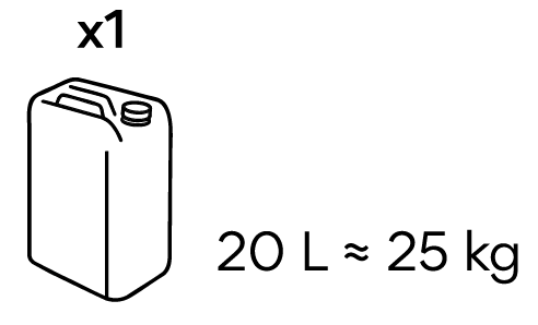 20 L / 25 KG
