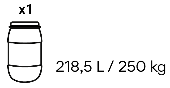 218,5 L / 250 KG