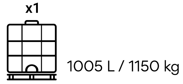 1005 L / 1150 KG