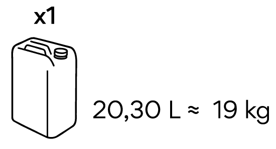 20,30 l / 19 kg