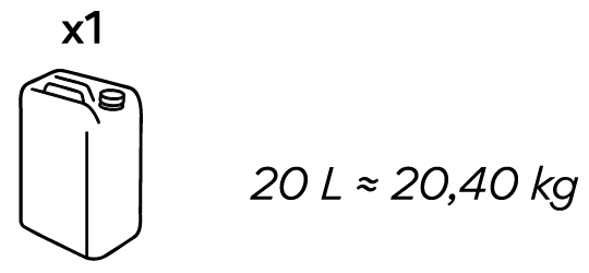 20 L / 20,40 KG