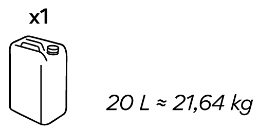 20 L / 21,64 KG