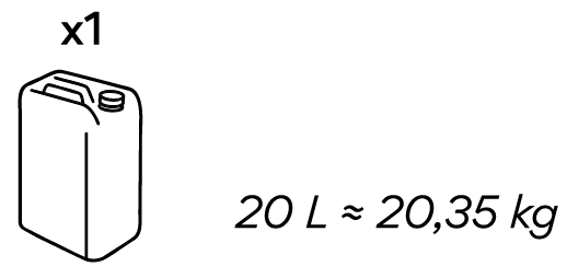 20 L / 20,35 KG