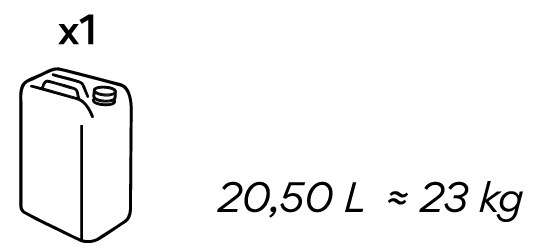 20,50L / 23KG