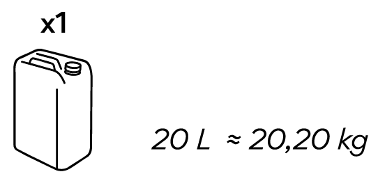 20L / 20,20 KG