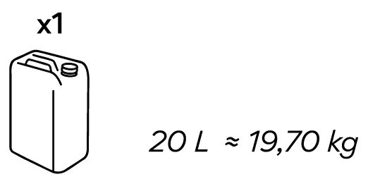 20L / 19,70KG