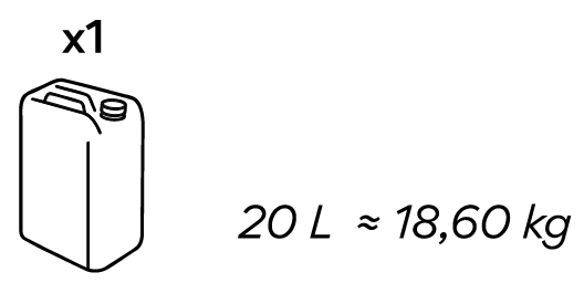 20L / 18,60KG