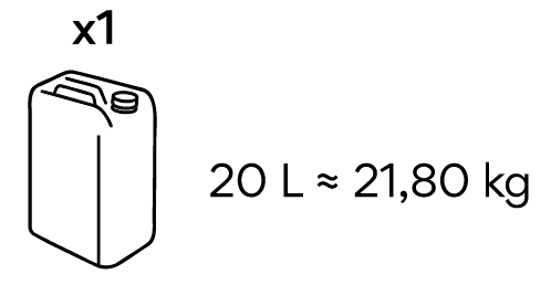 20L / 21,80KG