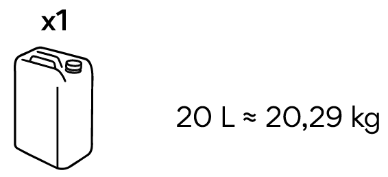 20L / 20,29KG
