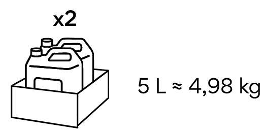 5L / 4,98KG