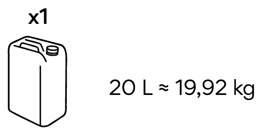 20L / 19,92KG