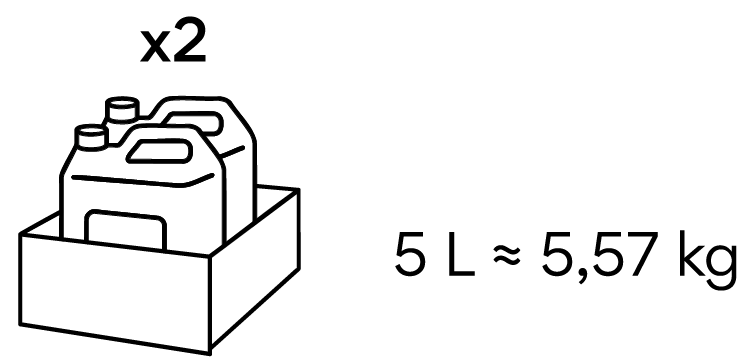 5L / 5,57KG