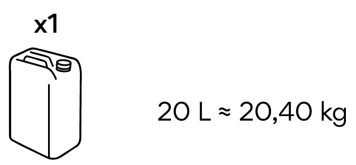 20L / 20,40KG