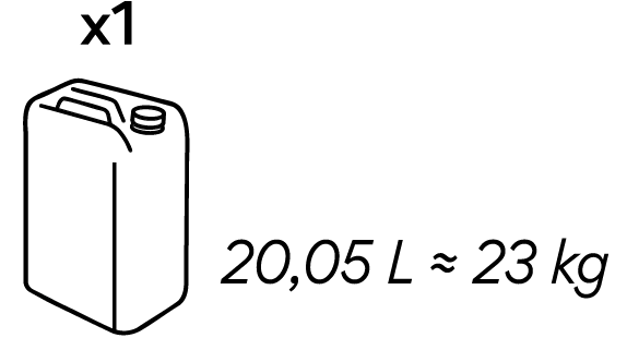 20,05L / 23KG