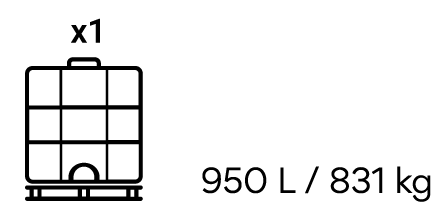 950L / 831KG