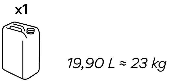 19,90L / 23KG