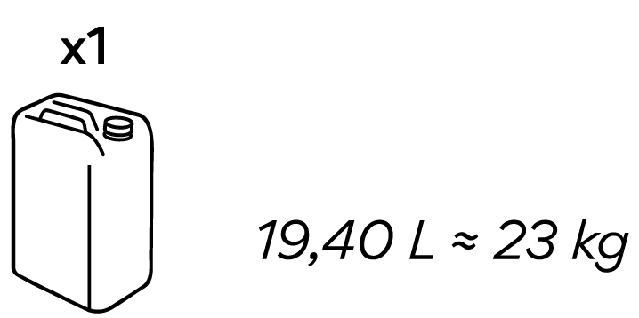 19,40L / 23KG