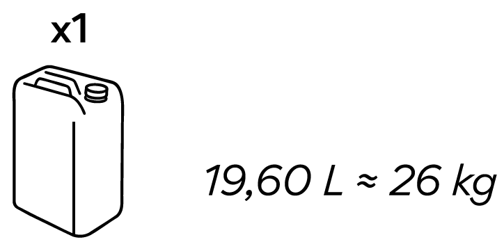 19,60L / 26KG