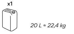 20 L - 22.4 kg